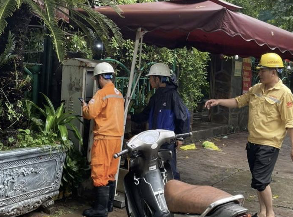 Đơn vị điện lực Hà Nội đã tiến hành kiểm tra.