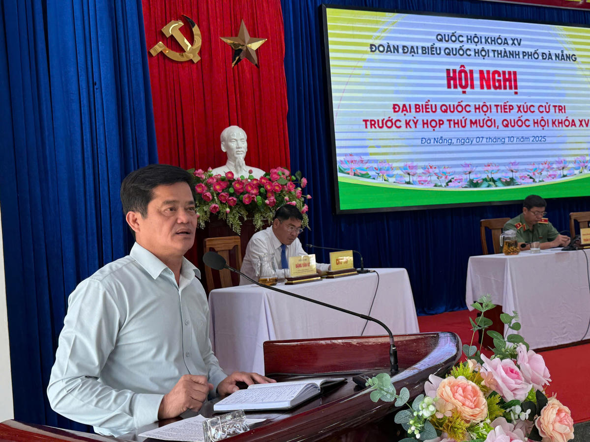 Ông Nguyễn Hòa, Chủ tịch UBND phường Ngũ Hành Sơn. Ảnh: Nguyễn Tú.