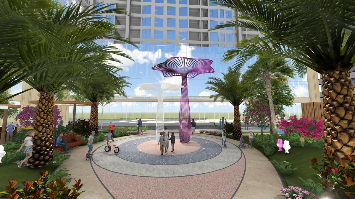 Quảng trường trung tâm tại phân khu Capital State đem lại không gian sáng tạo và đầy tính thẩm mỹ