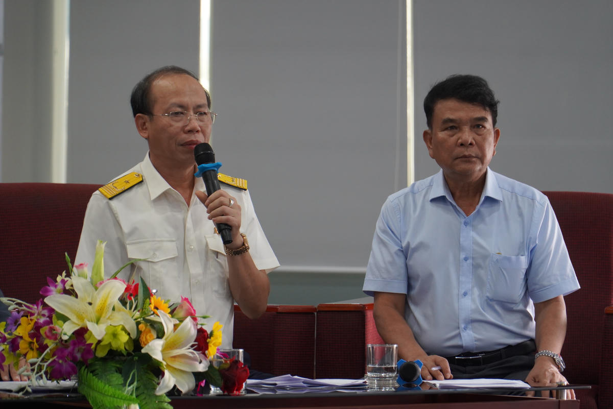 Ông Ngô Đình Hùng, Phó Trưởng Thuế TP Đà Nẵng chia sẻ. Ảnh: Nguyễn Tú.