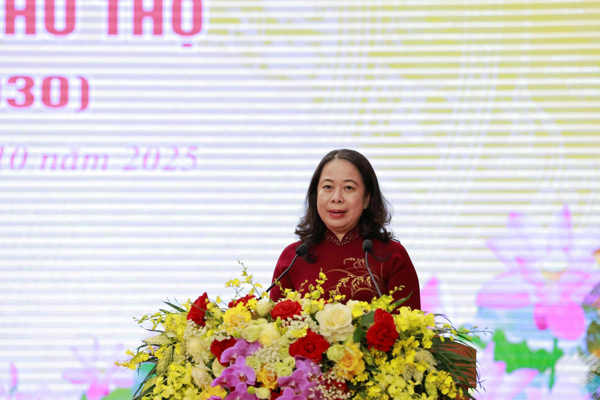 Chủ tịch nước Võ Thị Ánh Xuân dự và phát biểu tại Đại hội