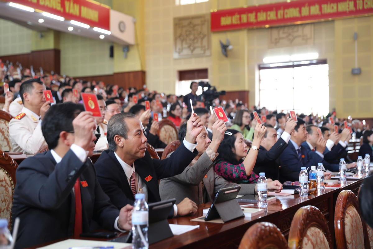 Các đại biểu tham dự Đại hội đại biểu tỉnh Lâm Đồng lần thứ nhất, nhiệm kỳ 2025-2030. (ảnh BTC)