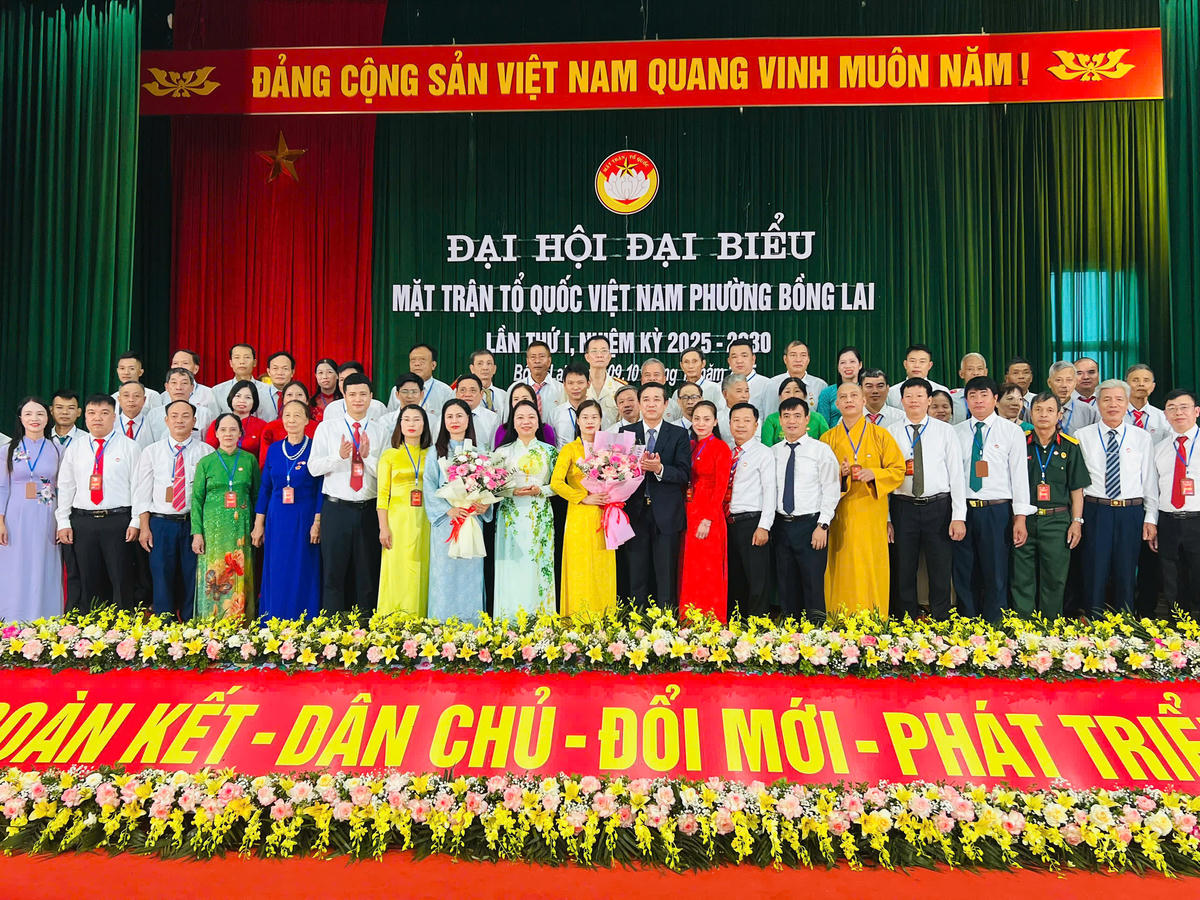 Ủy ban MTTQ Việt Nam phường Bồng Lai khóa I ra mắt Đại hội