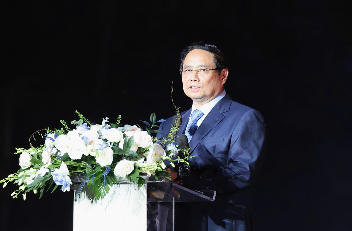 Thủ tướng Phạm Minh Chính phát biểu. Ảnh: CTV.