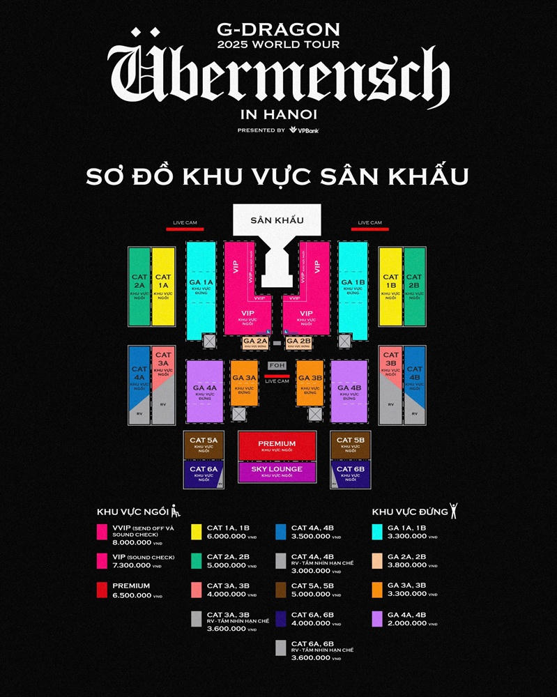 Cơn địa chấn G-DRAGON 2025 WORLD TOUR [Übermensch] mở bán vé Day 2 tại 8Wonder Ocean City 
