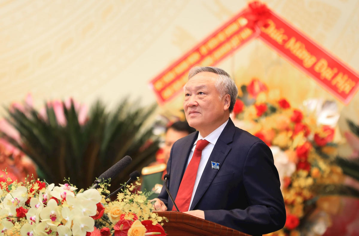 Phó Thủ tướng Thường trực Chính phủ Nguyễn Hòa Bình phát biểu chỉ đạo tại Đại hội. (ảnh BTC)