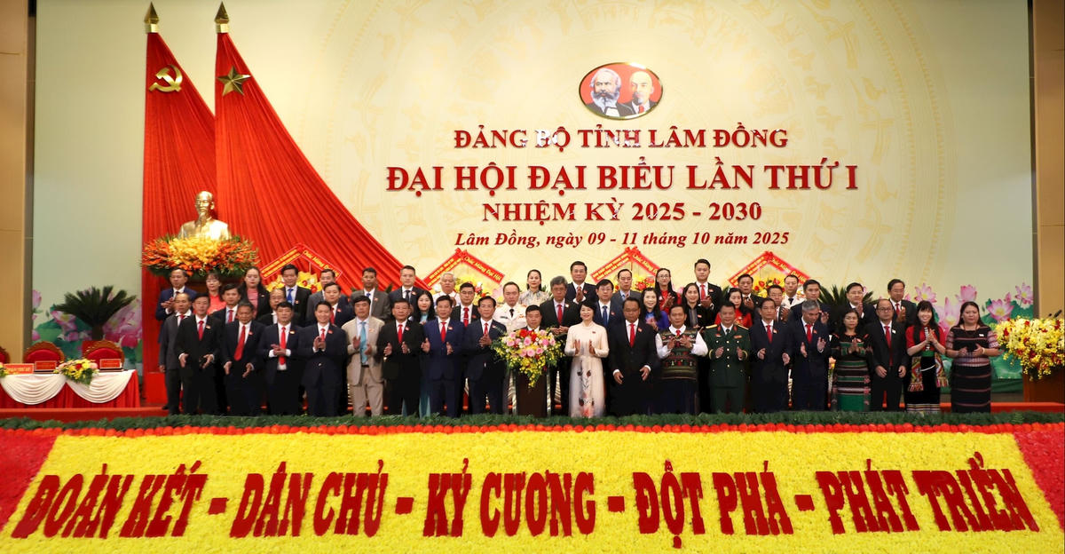 Đại biểu dự Đại hội đại biểu toàn quốc lần thứ XIV của Đảng ra mắt Đại hội. (ảnh BTC)