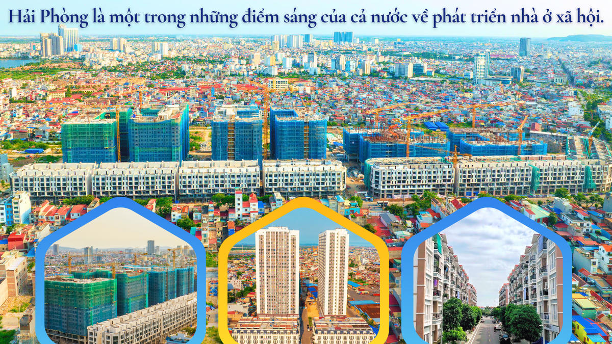 TP Hải Phòng đang tăng tốc các dự án nhà ở xã hội với quyết tâm đảm bảo tiến độ, chất lượng, đáp ứng nhu cầu chỗ ở ngày càng tăng cao của nhân dân, người lao động, nhất là sau sắp xếp đơn vị hành chính. Ảnh: Phương Thanh.