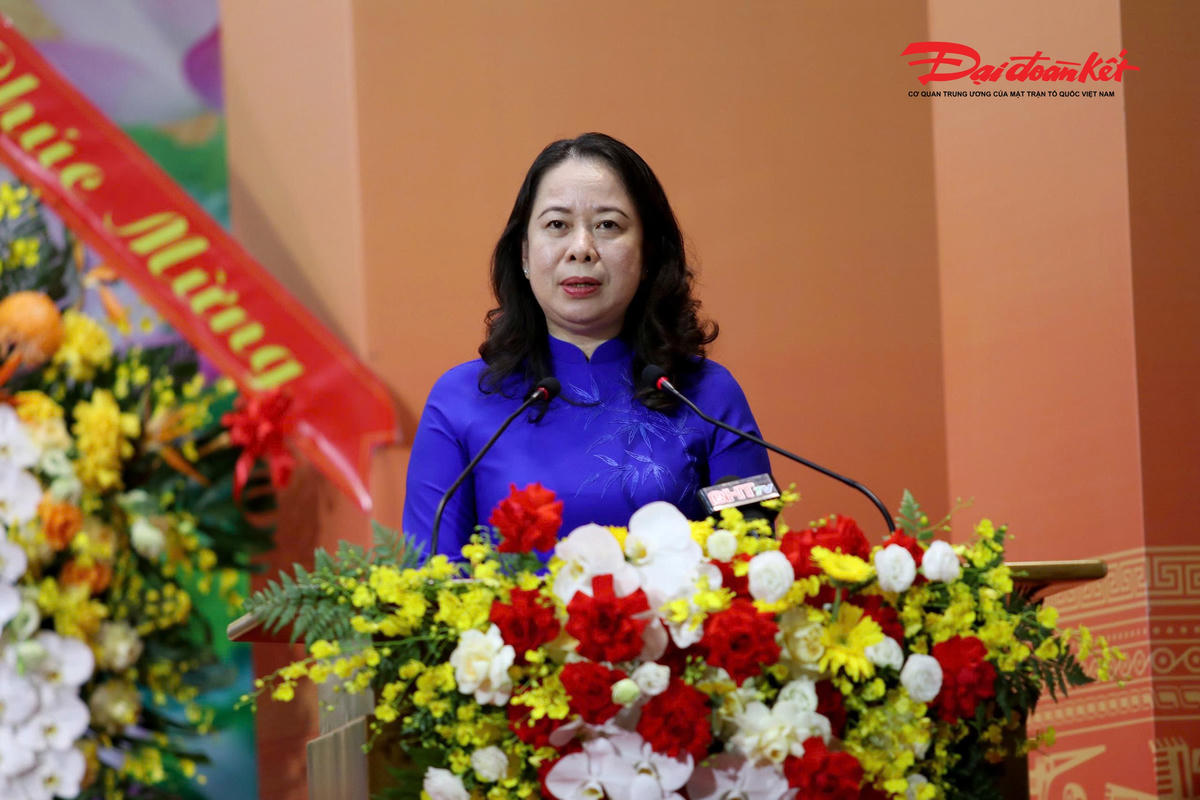 Phó Chủ tịch nước Võ Thị Ánh Xuân phát biểu chỉ đạo Đại hội. Ảnh: YT.