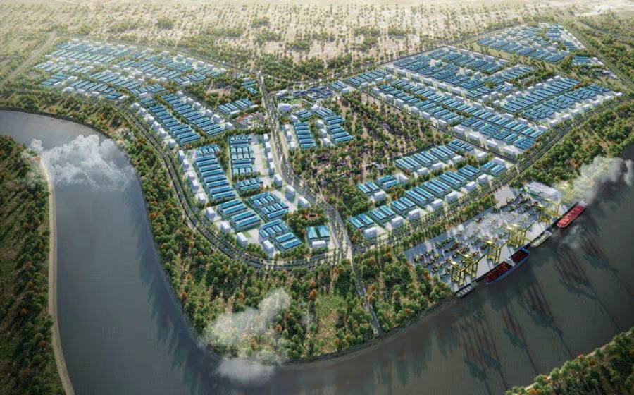 Phối cảnh KCN Tân Trào, thuộc Khu kinh tế ven biển phía Nam Hải Phòng, động lực phát triển mới của thành phố. Ảnh: CTV.&nbsp;