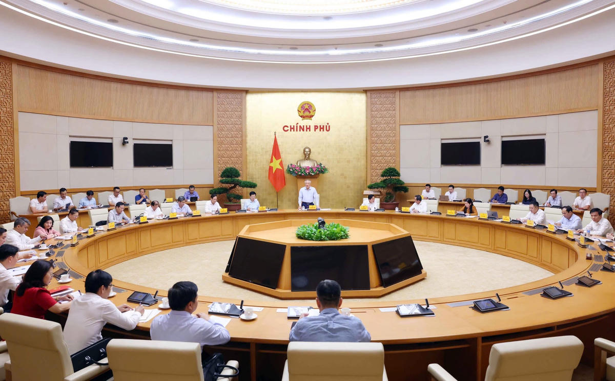 Quang cảnh cuộc họp.&nbsp;Ảnh: VGP/Nguyễn Hoàng.