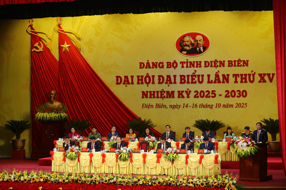Đại hội diễn ra trên tinh thần "Đoàn kết, dân chủ, kỷ cương, đổi mới, phát triển”. Ảnh: TTBC tỉnh Điện Biên