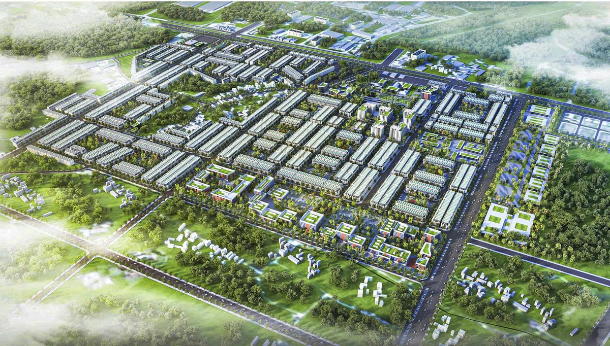 Một góc phối cảnh Dự án khu đô thị mới Tịnh Phong. Ảnh: CV.