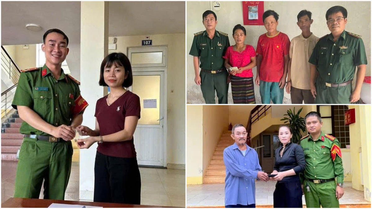 Sau khi nhặt được đồ rơi, nhiều người dân đến cơ quan chức năng giao nộp để tìm kiếm, trao trả lại cho chủ sở hữu hợp pháp. Ảnh: CA, BP.