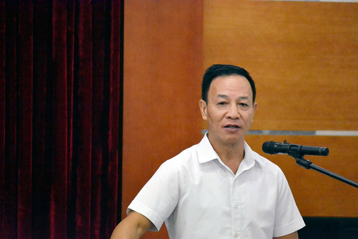 TS Đào Ngọc Tuấn - Chủ tịch Hội đồng Viện Nghiên cứu Pháp luật và Kinh tế ASEAN, Hội Luật gia Việt Nam phát biểu tại Lễ ra mắt Tạp chí Pháp luật và Phát triển điện tử phiên bản tiếng Anh.