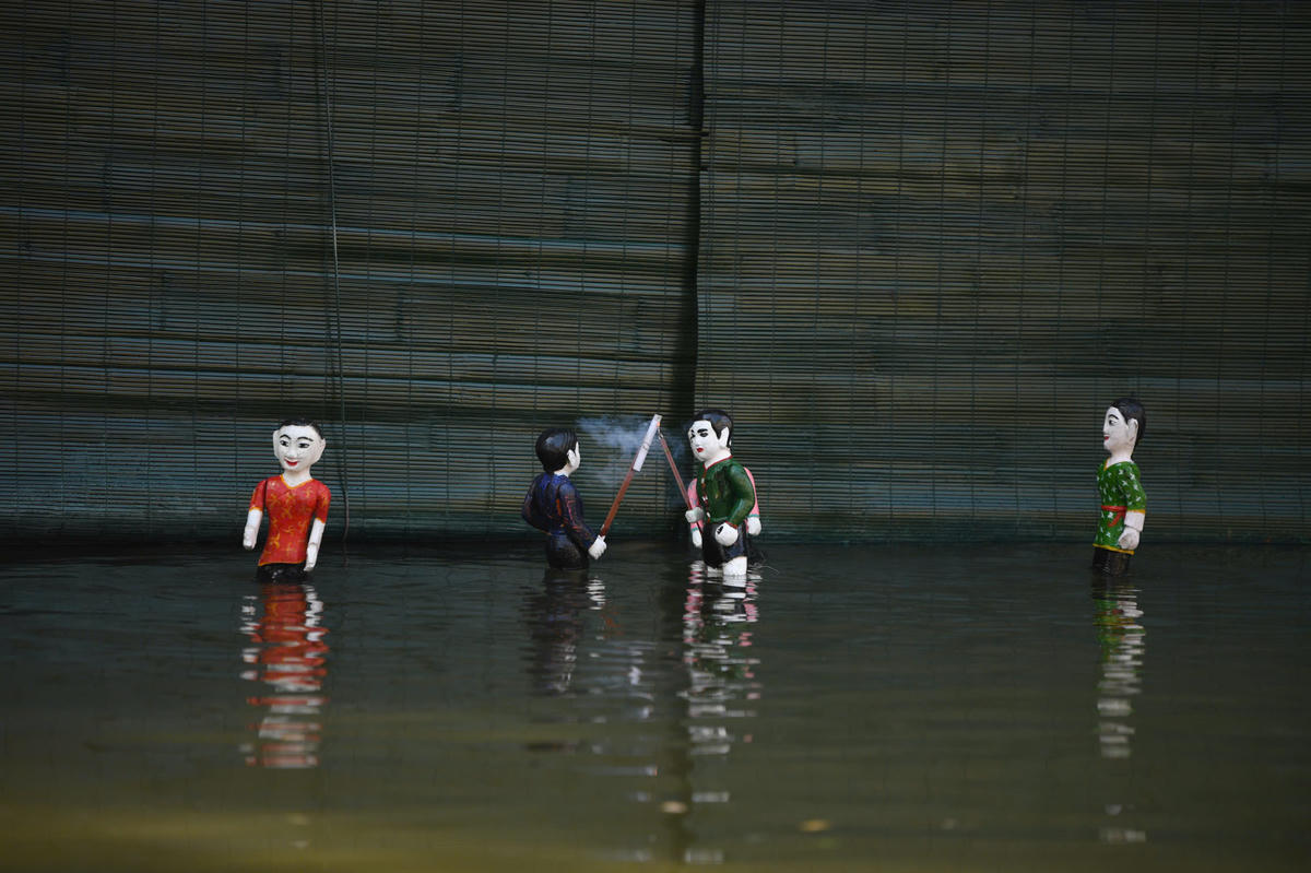 Múa rối nước, nét văn hoá đặc sắc của Thăng Long – Hà Nội, sẽ được trình diễn trong khuôn khổ Festival.	Ảnh: P. Sỹ
