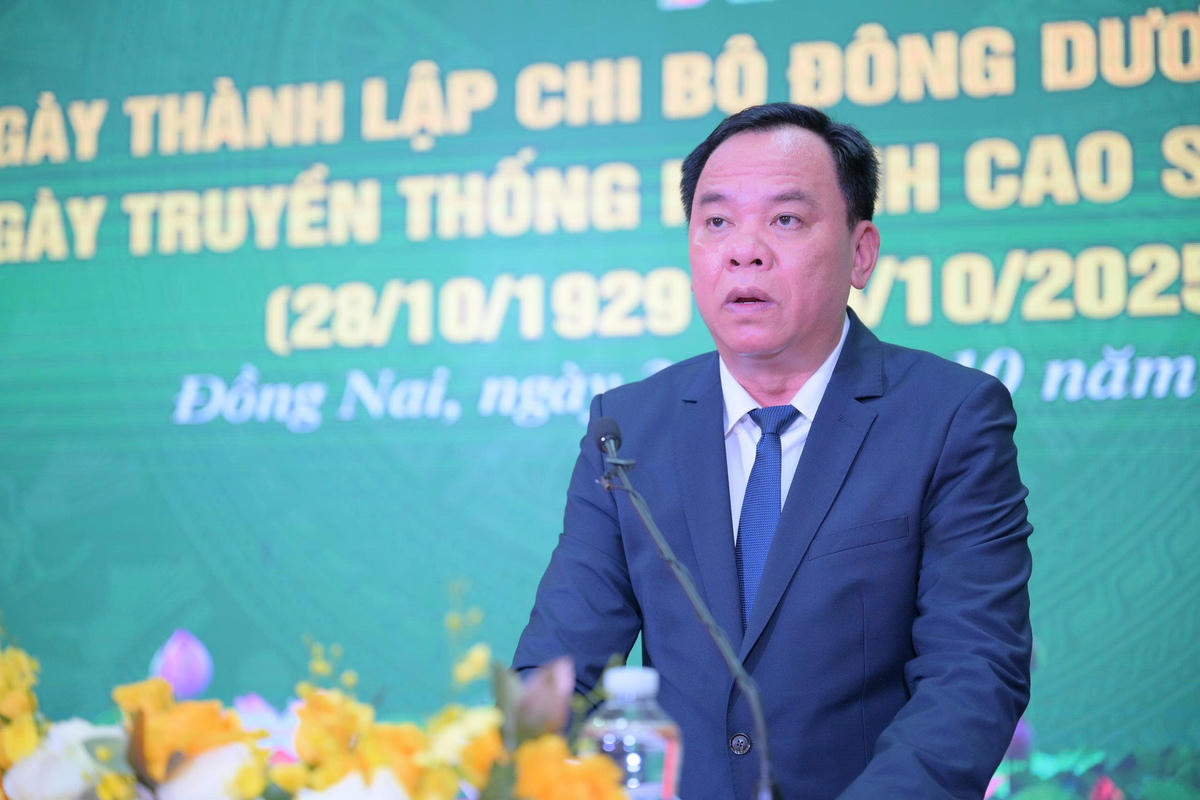 Ông Võ Tấn Đức - Phó Bí thư Tỉnh ủy, Chủ tịch Ủy ban nhân dân tỉnh Đồng Nai phát biểu. Ảnh: BTC.