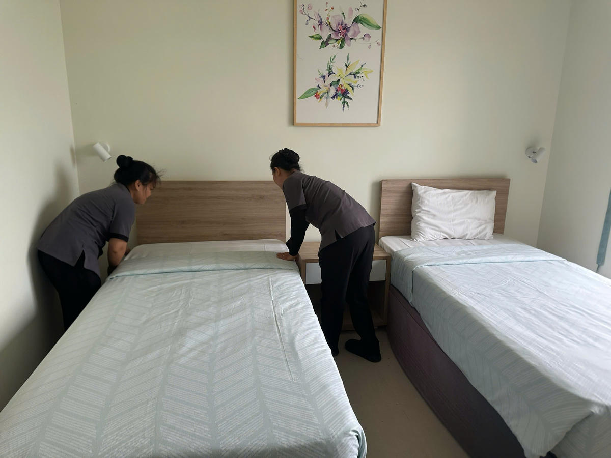 Hoiana chuẩn bị phòng cho người dân người dân tránh trú bão. Ảnh: CV.