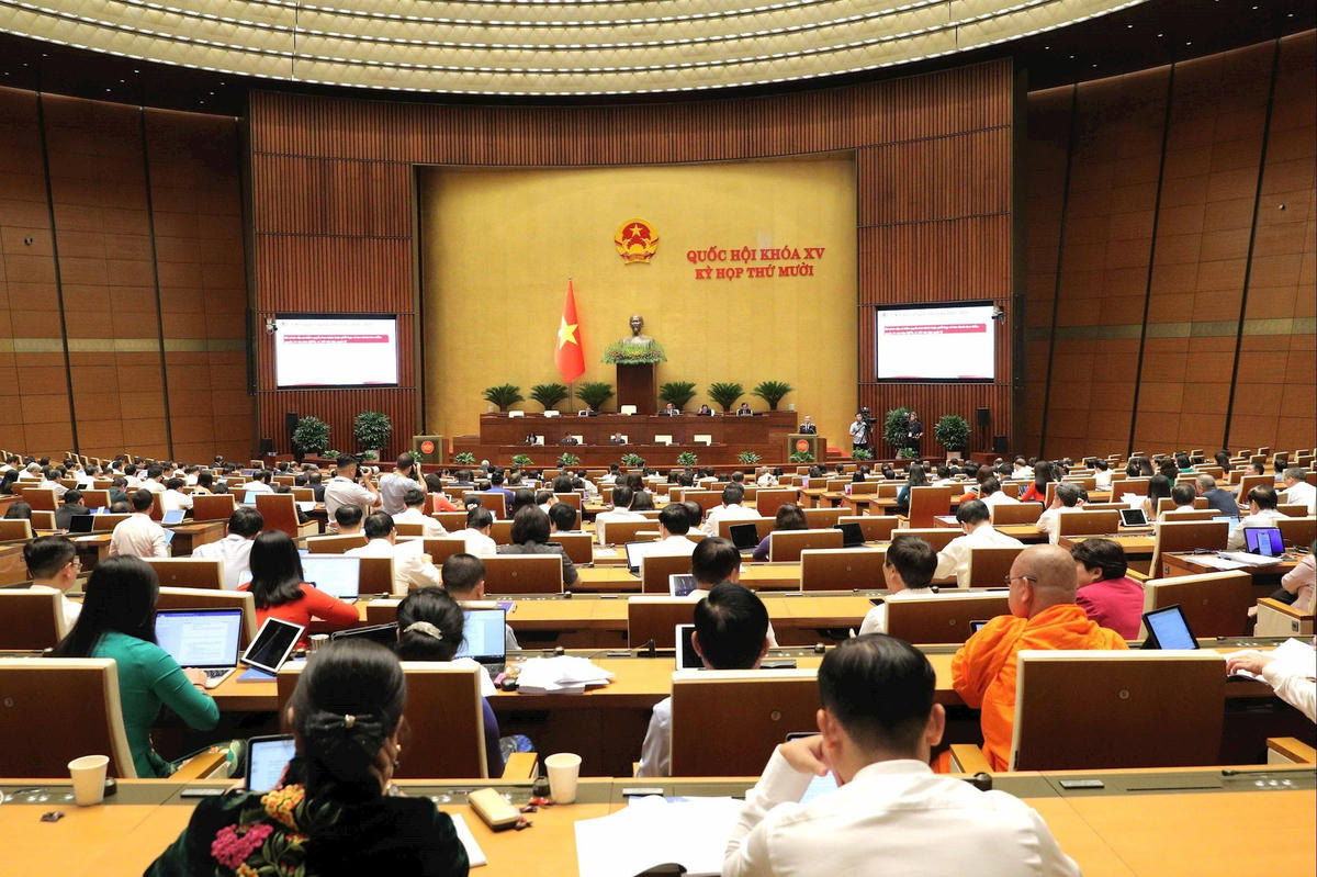 Quang cảnh Phiên họp Báo cáo công tác nhiệm kỳ 2021-2026 của KTNN tại Kỳ họp thứ 10, Quốc hội khóa XV. Ảnh: ST