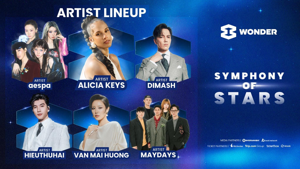Alicia Keys, aespa, Dimash cùng dàn sao Việt “đổ bộ” 8Wonder Winter 2025