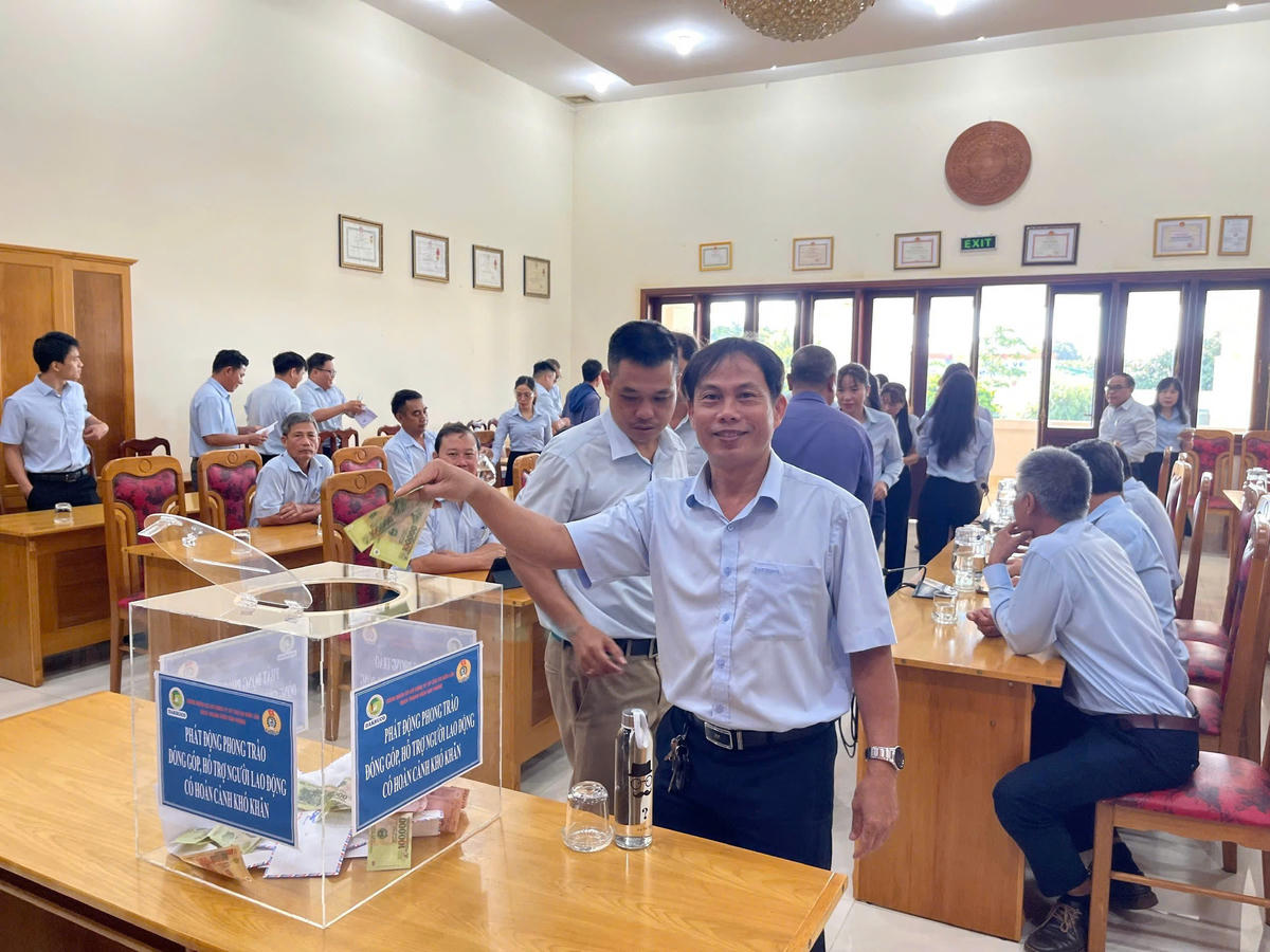 DAKRUCO phát động phong trào đóng góp, hỗ trợ người lao động có hoàn cảnh khó khăn.