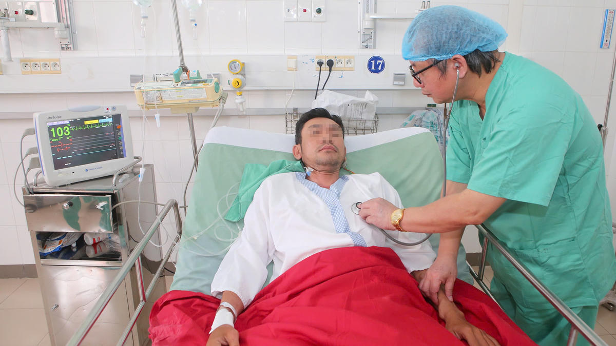 Hiện sức khỏe bệnh nhân Q. đang hồi phục. Ảnh: L.H.