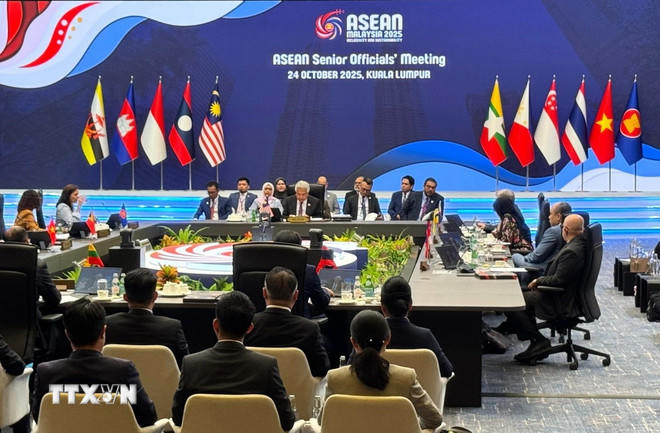 Quang cảnh Hội nghị quan chức cấp cao ASEAN. (Ảnh: Viên Luyến/TTXVN)