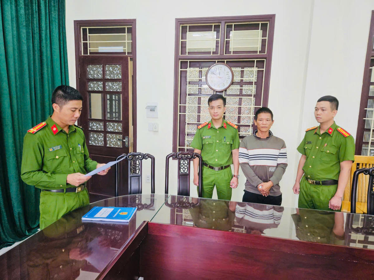 Cơ quan công an tiến hành khởi tố vụ án và khởi tố bị can đối với Nguyễn Văn Hành. Ảnh: CAQT