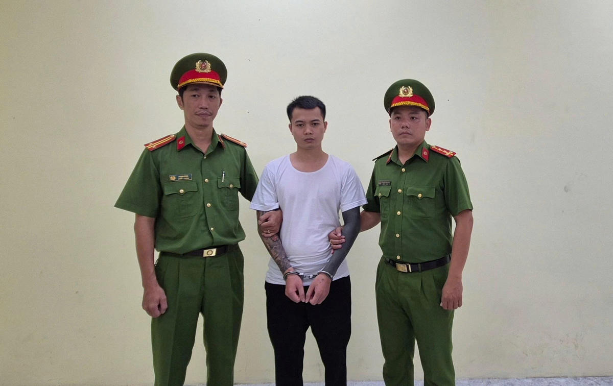 Lê Anh Điệp (SN 1995; thường trú tại tỉnh Ninh Bình) là chủ tài khoản Tiktok “Tàng Keng Ông Trùm” bị bắt tạm giam. Ảnh: CA.