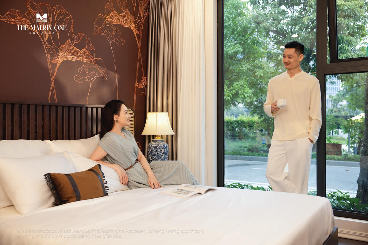 Căn hộ diện tích lớn tại The Matrix One Premium sở hữu mặt dựng kính toàn cảnh, mang đến trải nghiệm sống thượng lưu giữa thiên nhiên.