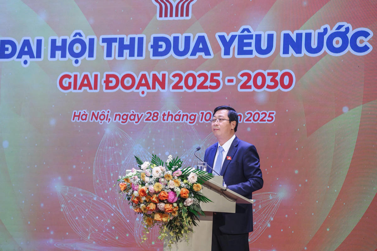 Ông Cao Xuân Thạo - Trưởng Ban Công tác xã hội phát biểu tại Đại hội. Ảnh: Quang Vinh