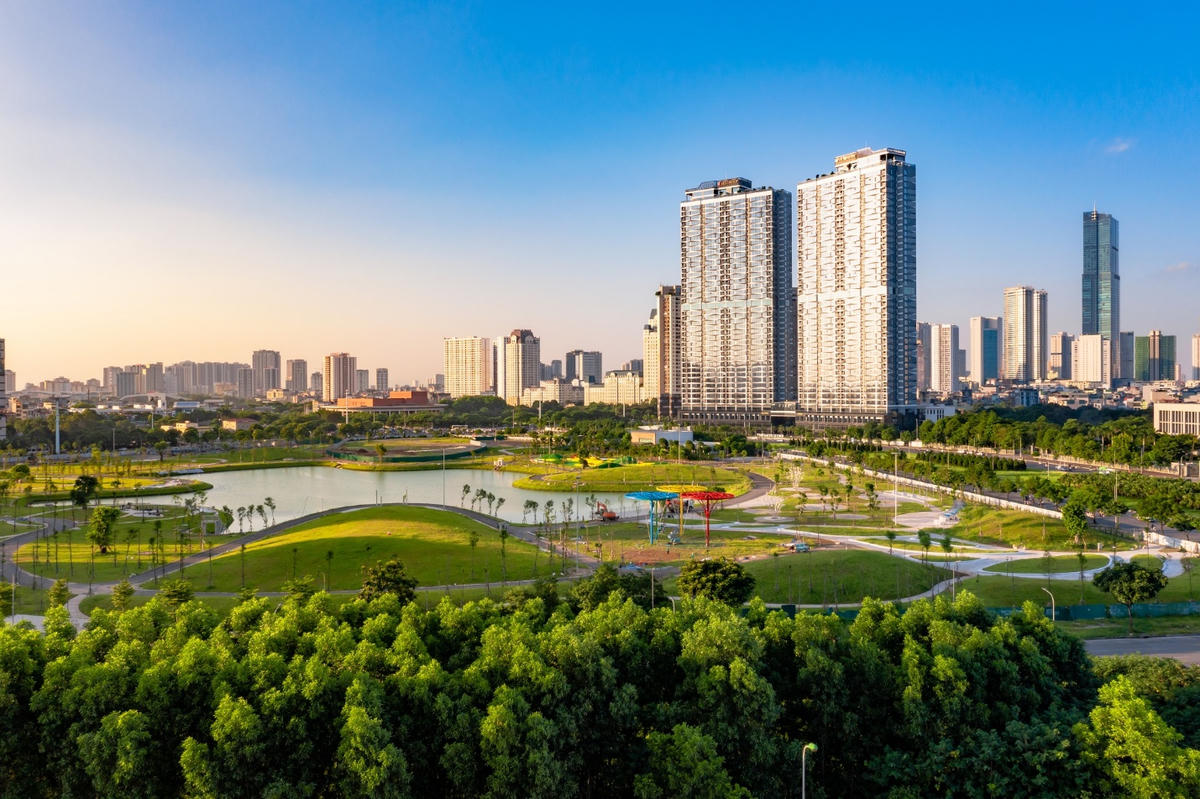 Công viên cùng tổ hợp The Matrix One do MIK Group phát triển là dấu ấn kiến trúc giữa trung tâm phía Tây Hà Nội