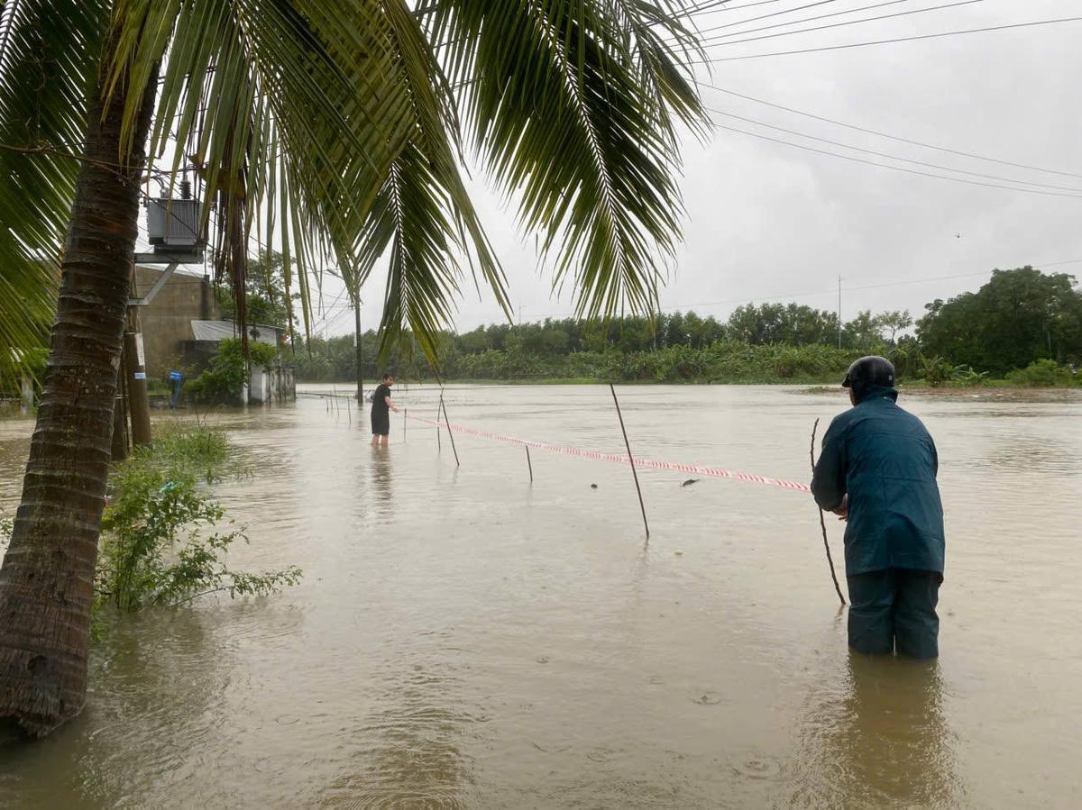 &nbsp;Khu vực xã Bà Nà nước dâng cao. Ảnh: Nguyễn Đức Cường