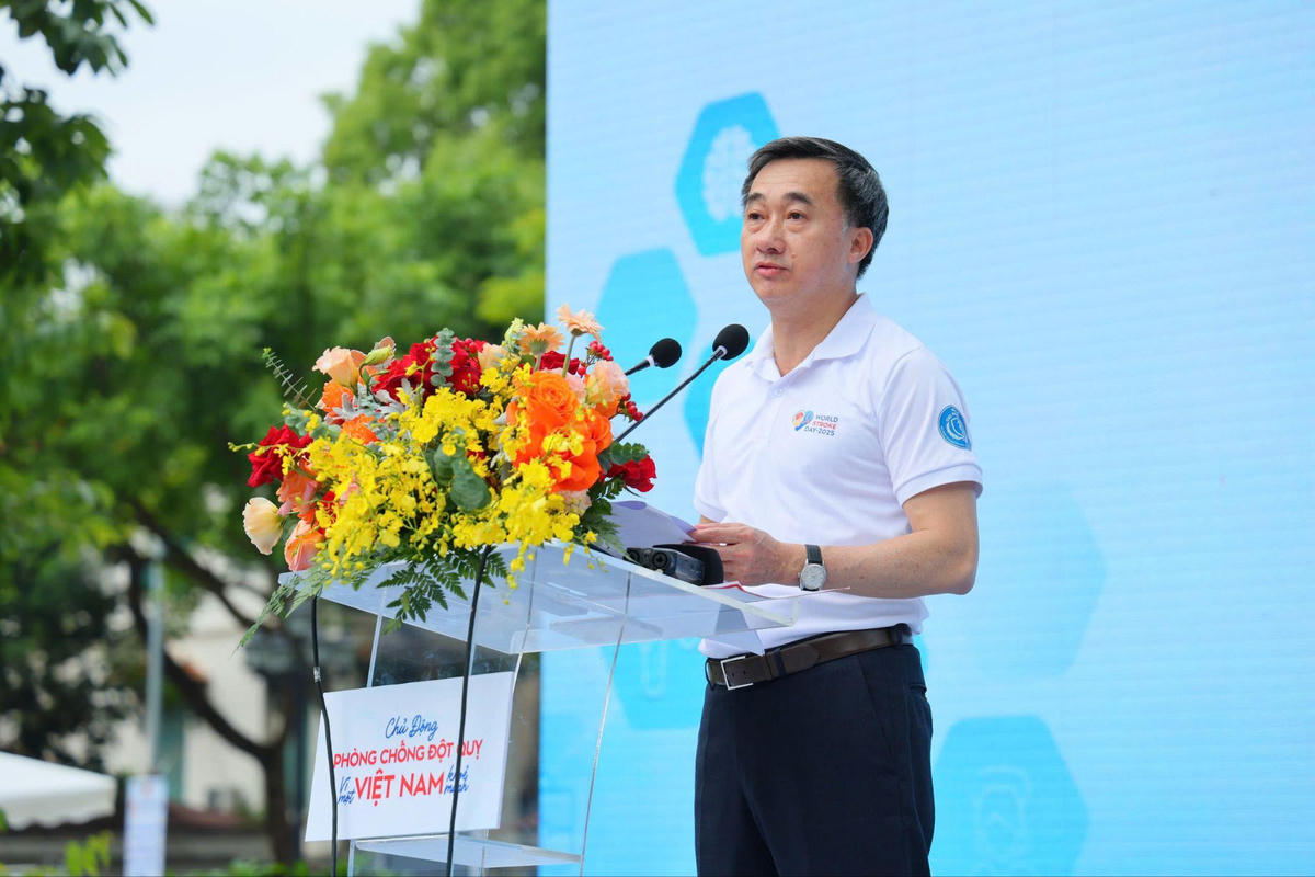 GS.TS Trần Văn Thuấn - Thứ trưởng Bộ Y tế phát biểu tại buổi lễ.