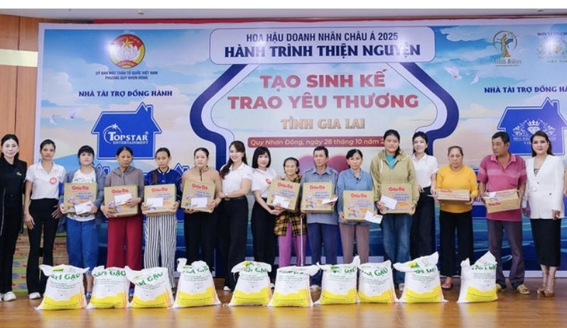 Top 18 cuộc thi Hoa hậu Doanh nhân Châu Á 2025 lan tỏa tinh thần nhân ái