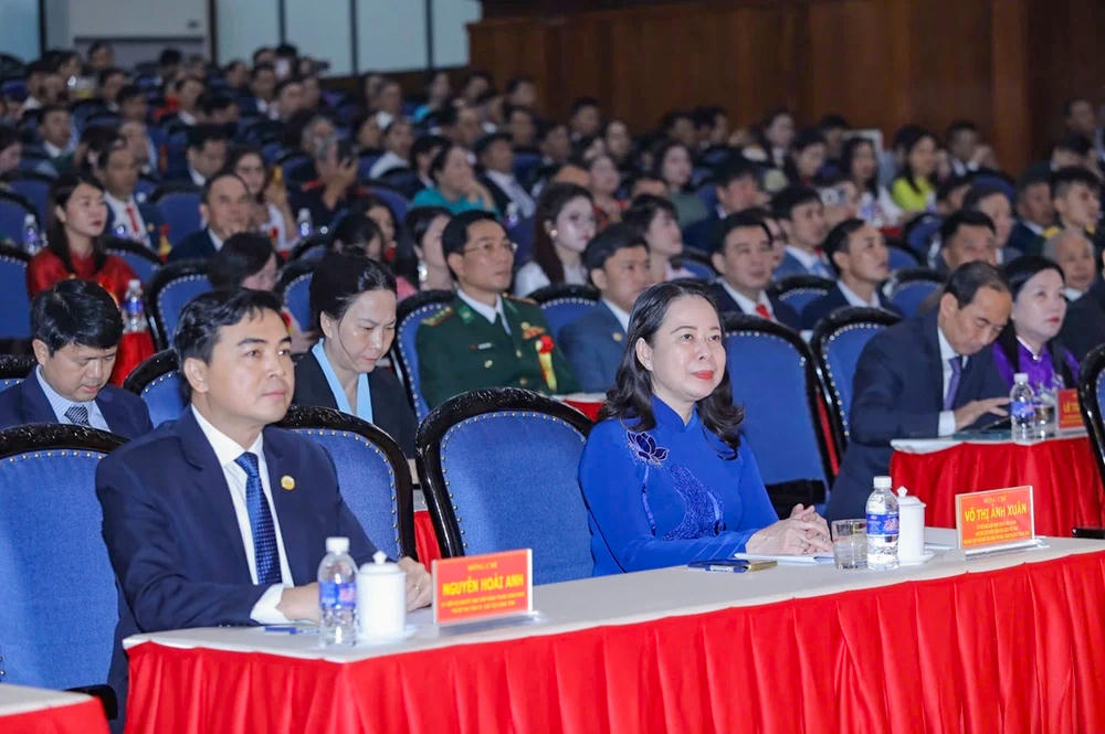Phó Chủ tịch nước Võ Thị Ánh Xuân dự đại hội. Ảnh: Minh Hiếu
