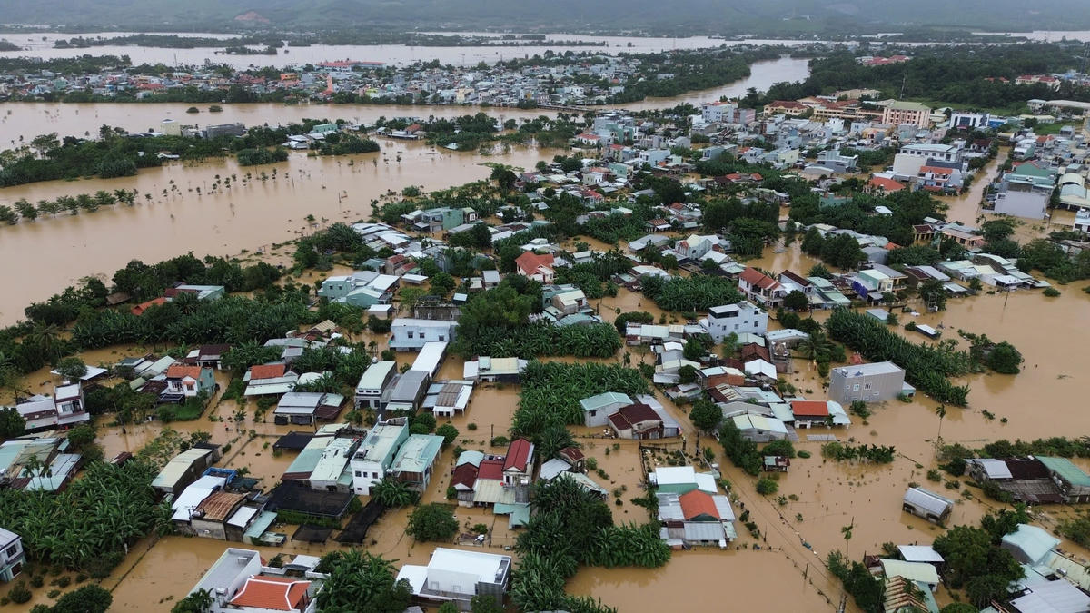 Một góc xã Đại Lộc nước sâu. T. Thành.