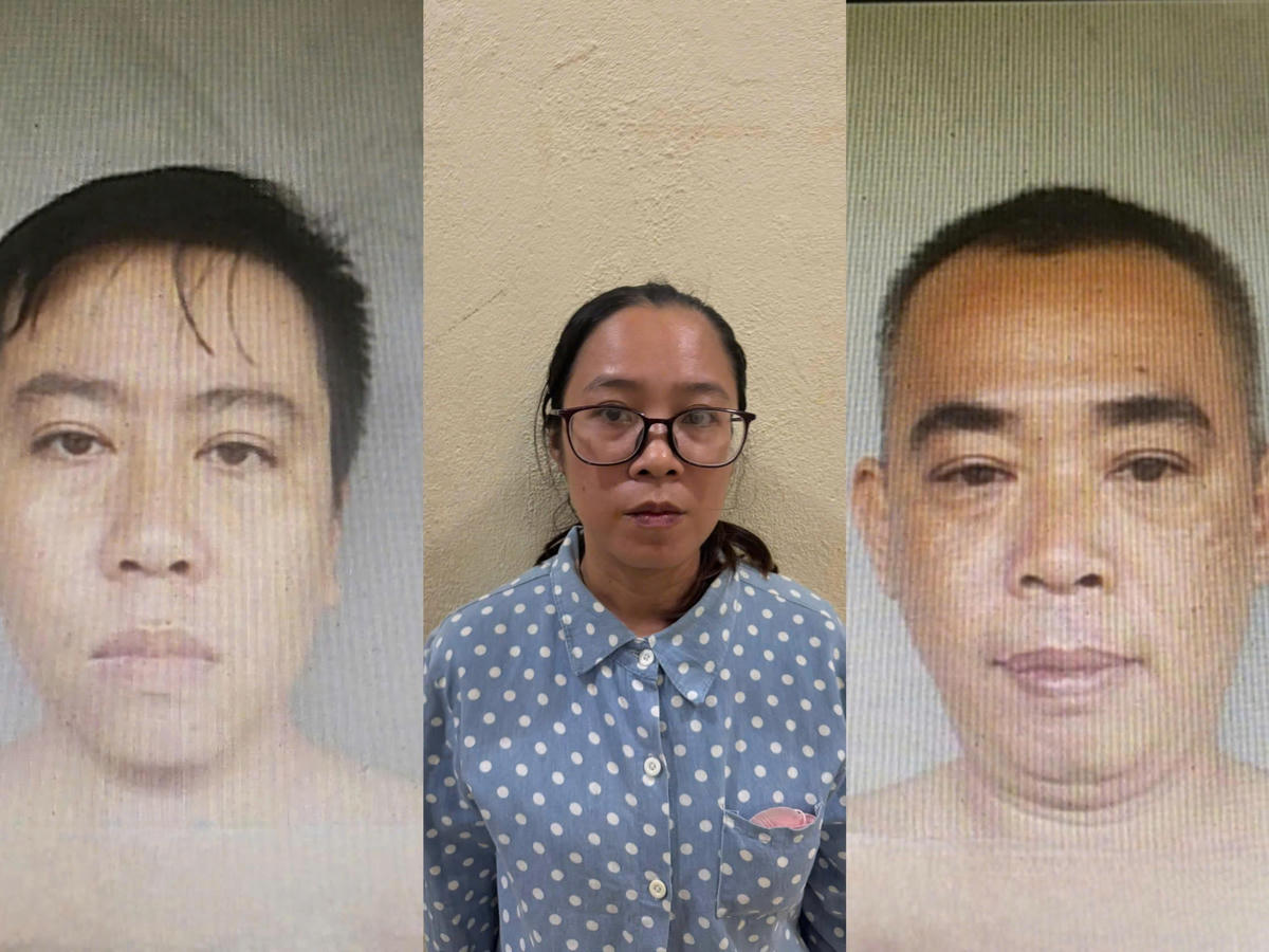 Từ trái qua: Khổng Đức Hồng, Bùi Thị Mộng Thu, Nguyễn Đức Khánh. Ảnh: CACC.