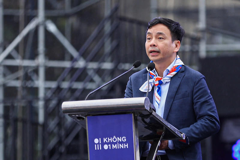 Thiếu tướng Lê Xuân Minh, Cục trưởng Cục An ninh mạng và phòng chống tội phạm sử dụng công nghệ cao, Bộ Công an phát biểu tại chương trình.