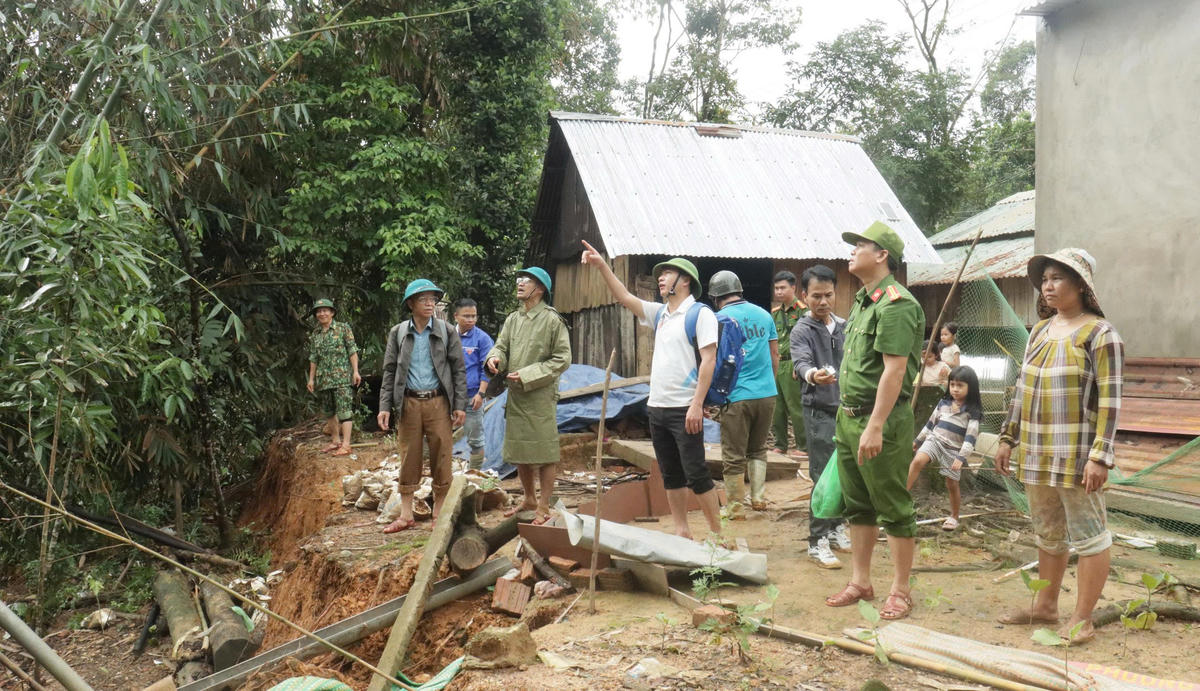 Vị trí xuất hiện điểm sạt lở thôn Ga’lâu. Ảnh: CV.