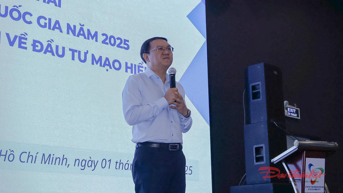 Ông Lâm Đình Thắng, Giám đốc Sở KHCN TP Hồ Chí Minh phát biểu tại hội thảo. Ảnh: H.Phúc.