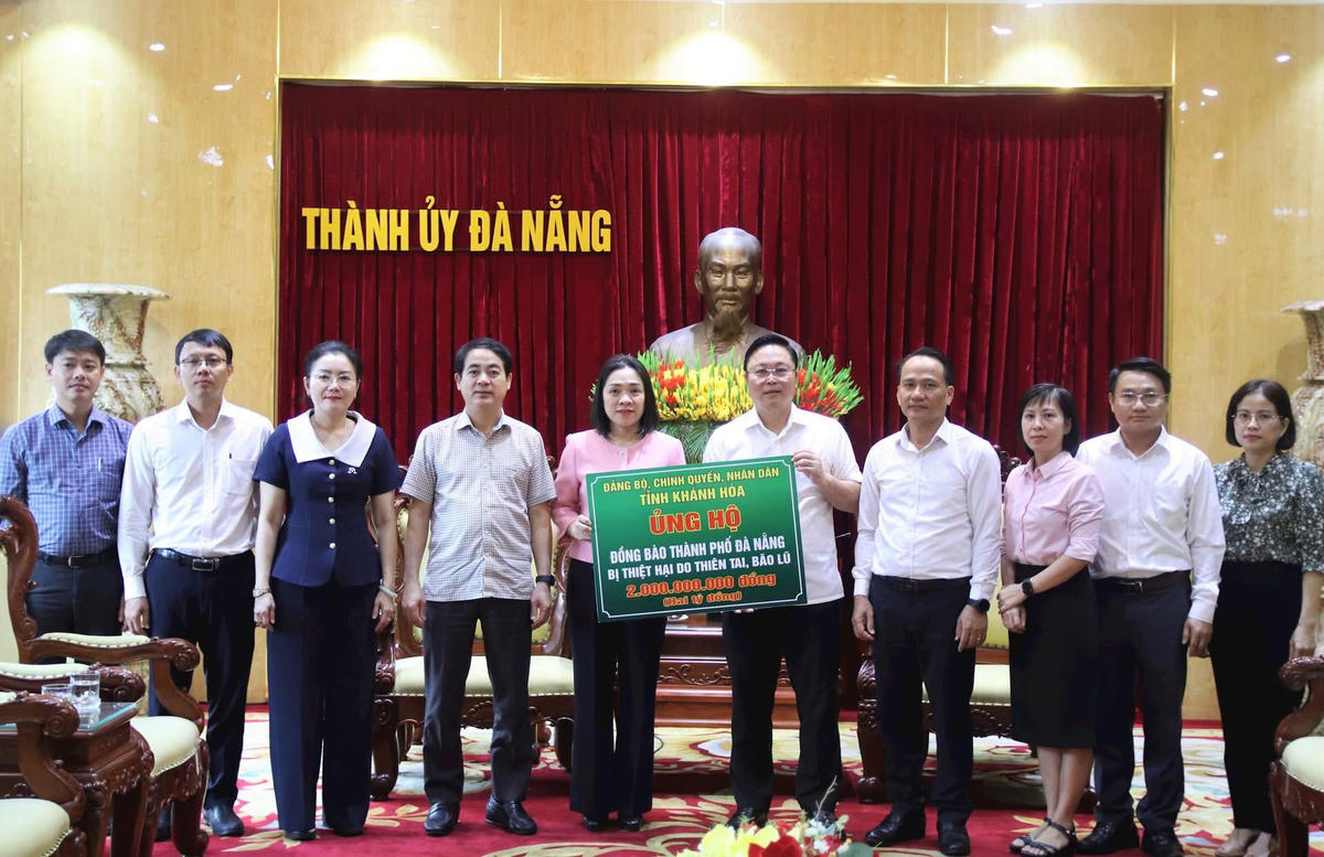 Khánh Hòa ủng hộ Đà Nẵng 2 tỷ đồng khắc phục thiên tai