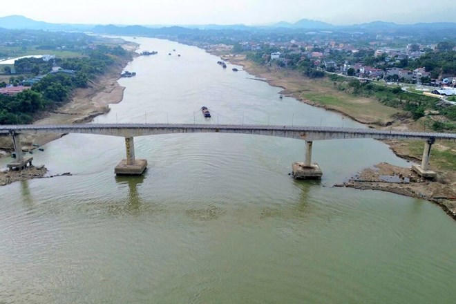 cầu Sông Lô tại xã Đoan Hùng, tỉnh Phú Thọ