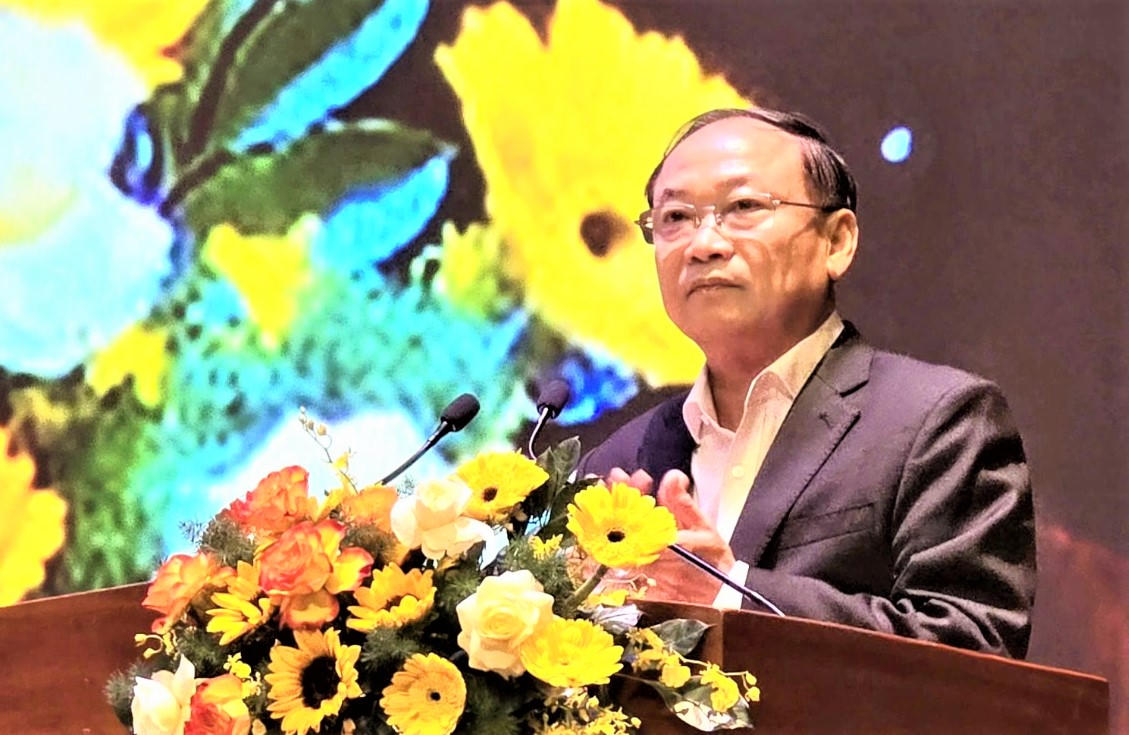 Bí thư Tỉnh ủy Gia Lai Thái Đại Ngọc phát biểu khai mạc hội nghị. Ảnh: CV.