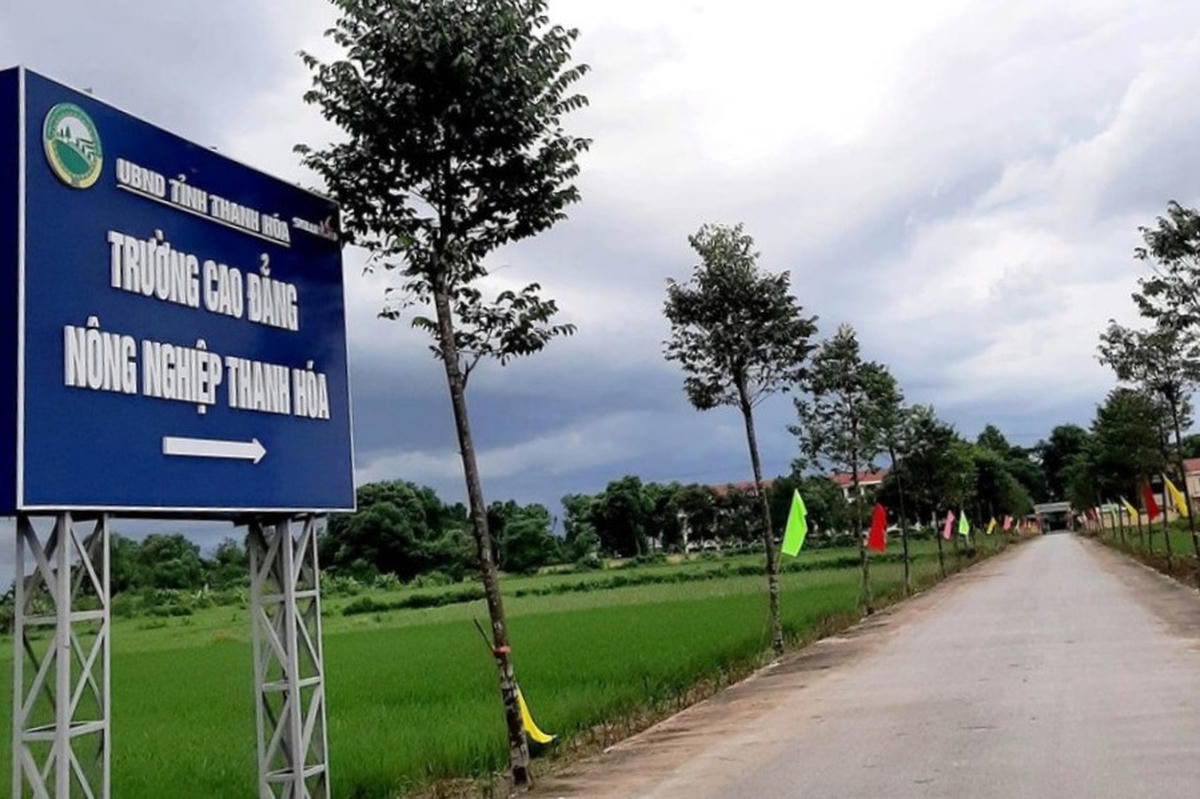 Trường Cao đẳng nông nghiệp Thanh Hóa. Ảnh: T.L