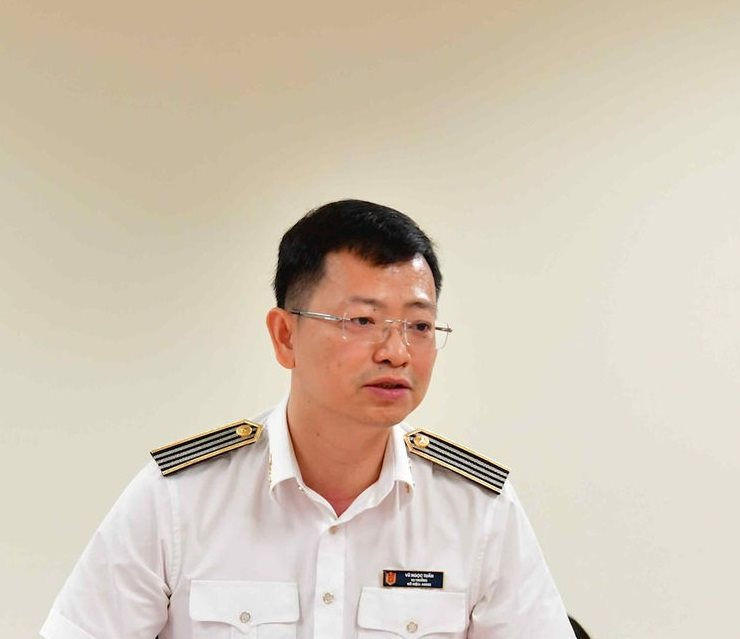 Kiểm toán trưởng KTNN chuyên ngành III Vũ Ngọc Tuấn phát biểu tại Hội nghị. Ảnh: N.Lộc. 