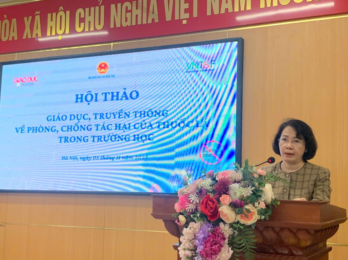 Th.BS Phan Thị Hải phát biểu tại lễ trao giải.