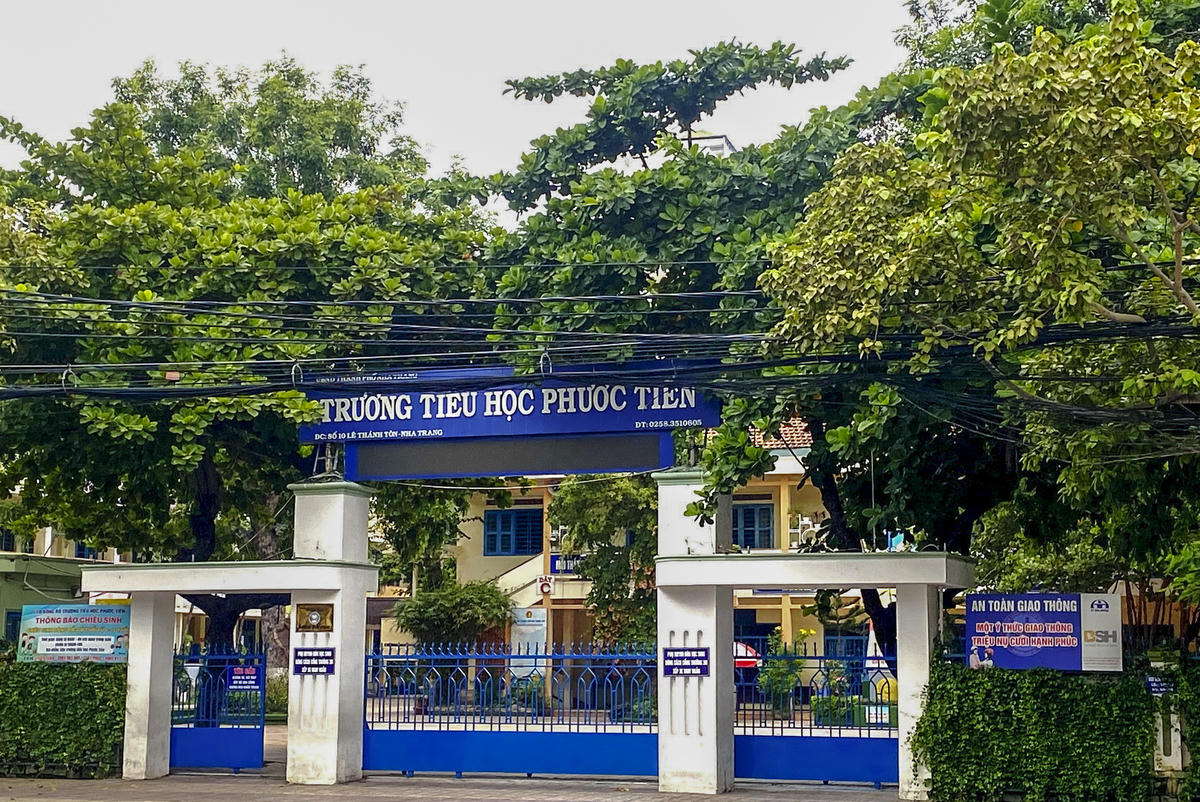 Trường Tiểu học Phước Tiến, Phường Nha Trang, Khánh Hòa. (ảnh X.H) 