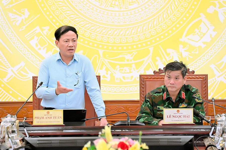 Chủ tịch UBND tỉnh Gia Lai Phạm Anh Tuấn phát biểu tại cuộc họp. Ảnh: CV.