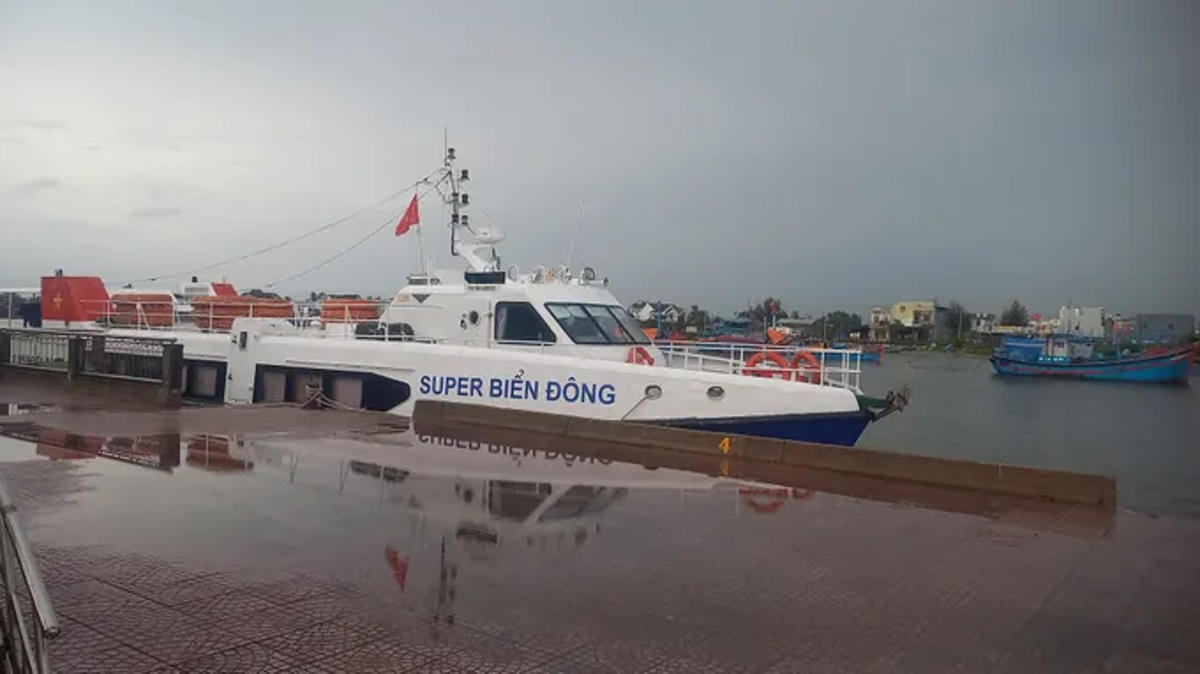 Tạm dừng tuyến vận tải Sa Kỳ-Lý Sơn và ngược lại. Ảnh: CV.